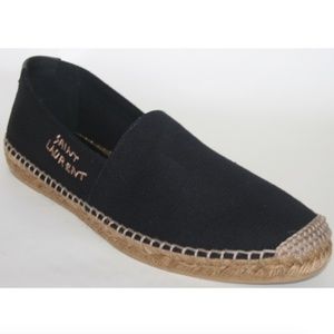 Yves Saint Laurent Logo Black Men's Espadrilles